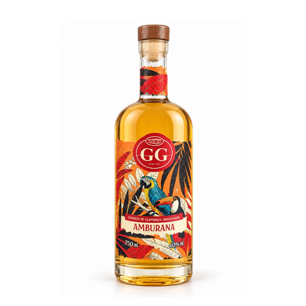 Cachaça GG - Série Nativos - Amburana 750 ml - 40% vol.